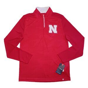 Nebraska Cornhuskers Mens Medium Windbreaker Red Camo Long Sleeve Jacket